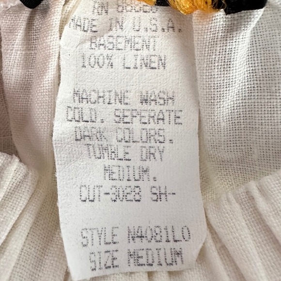 American Vintage White Linen Maxi Skirt and Tank Set - Picture 5 of 12